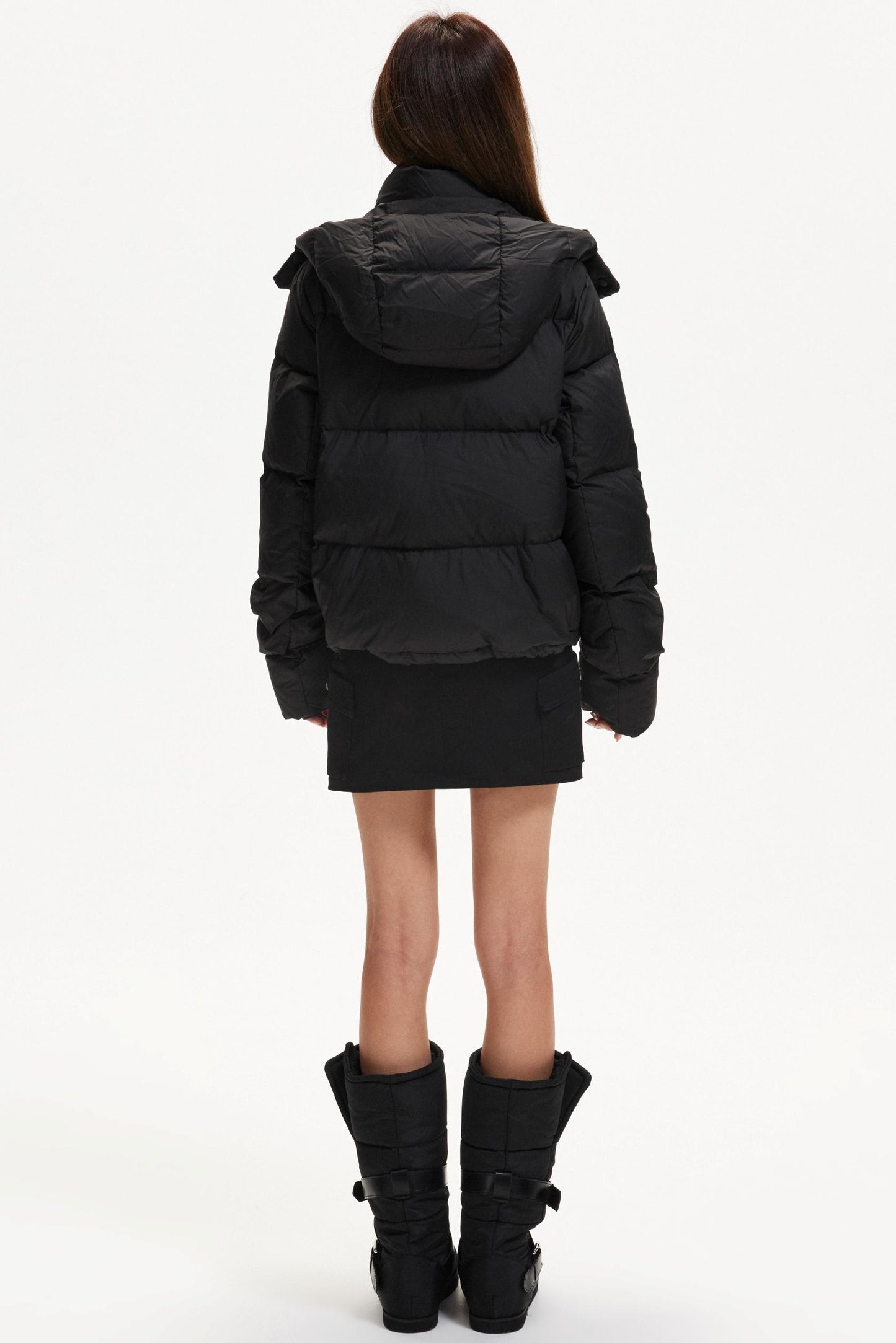 Hooded White Duck Down Jacket