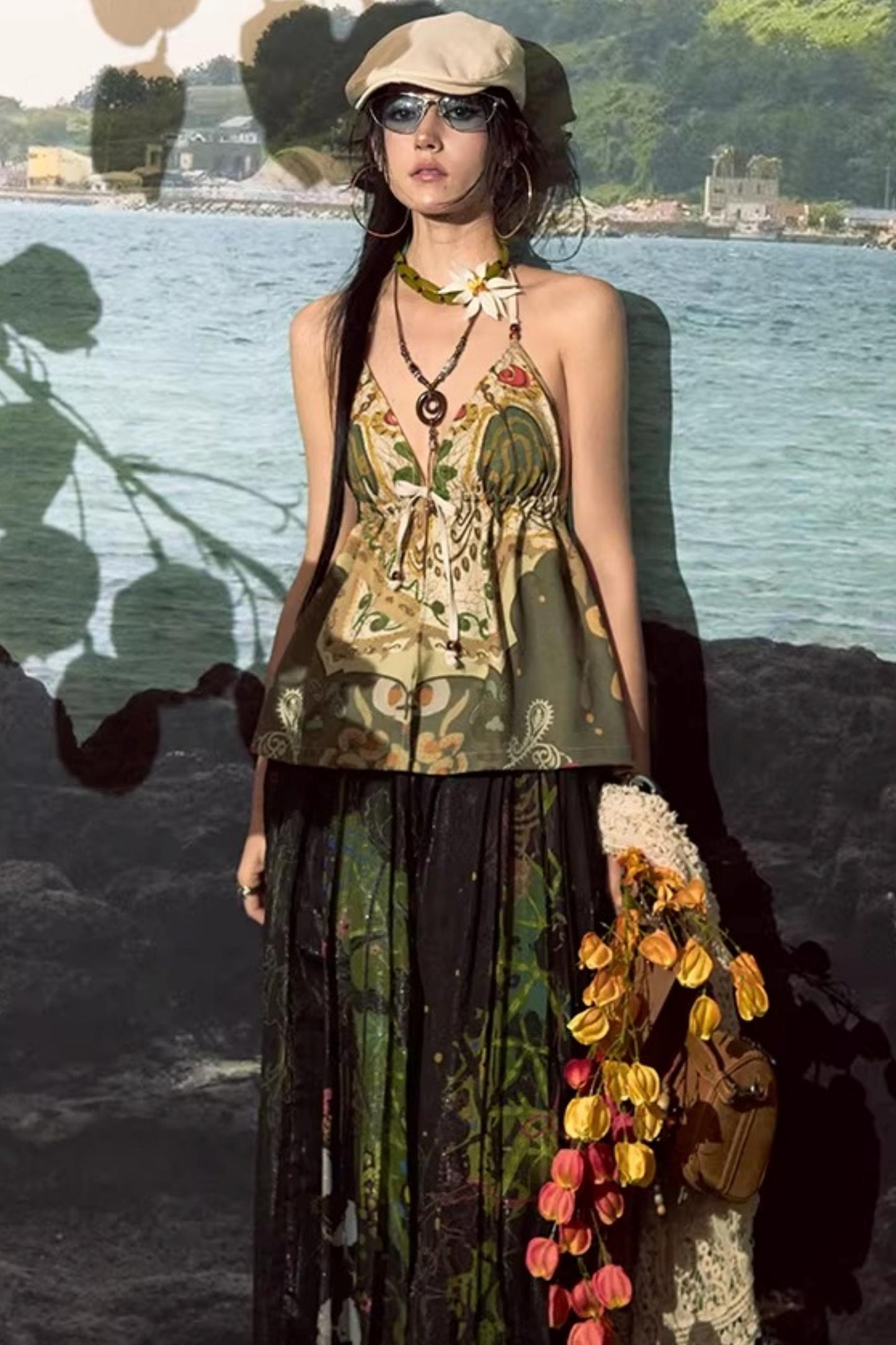 Bohemian Printed Halter Top