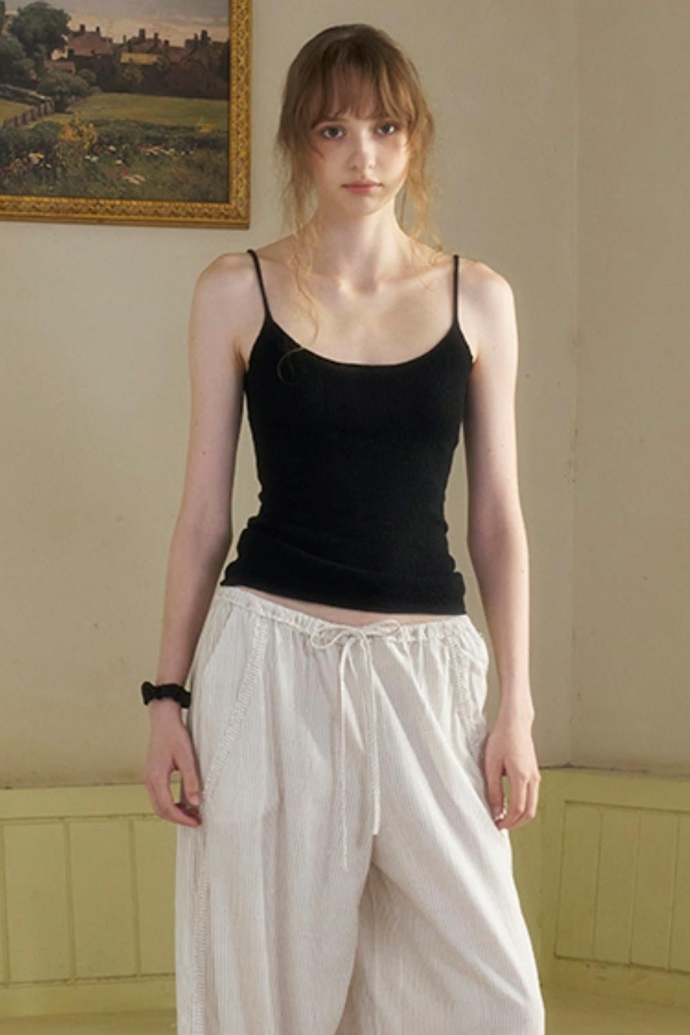 Fish Pattern Knit Camisole