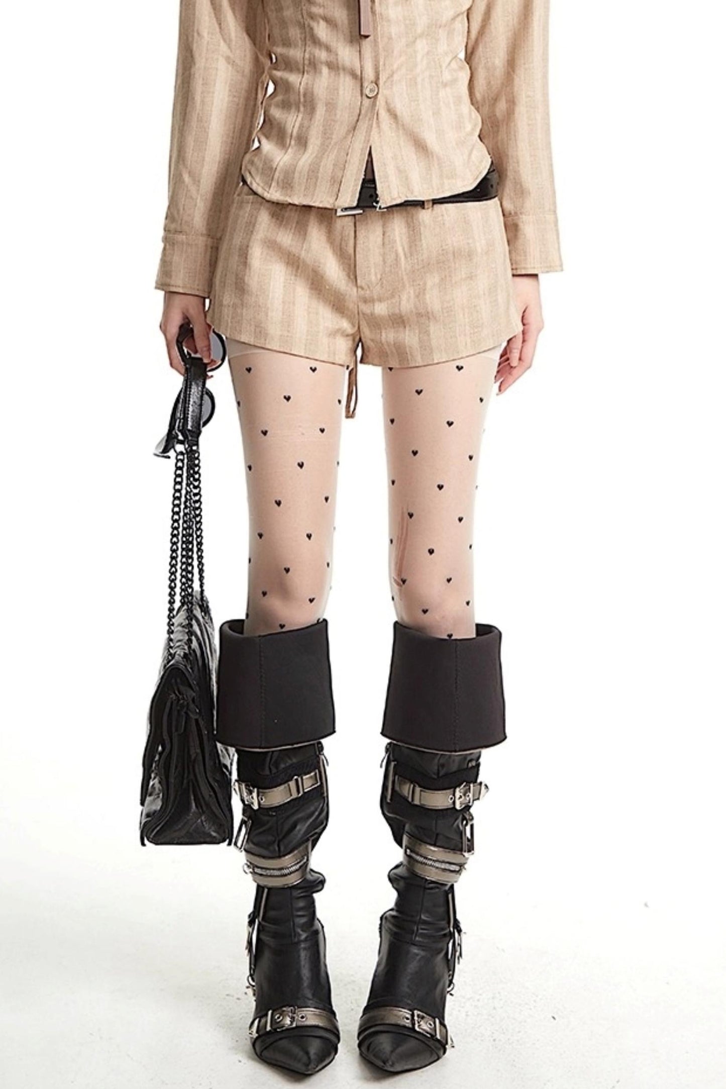 Vintage Pinched Waist Lapel Shirt Set-Up