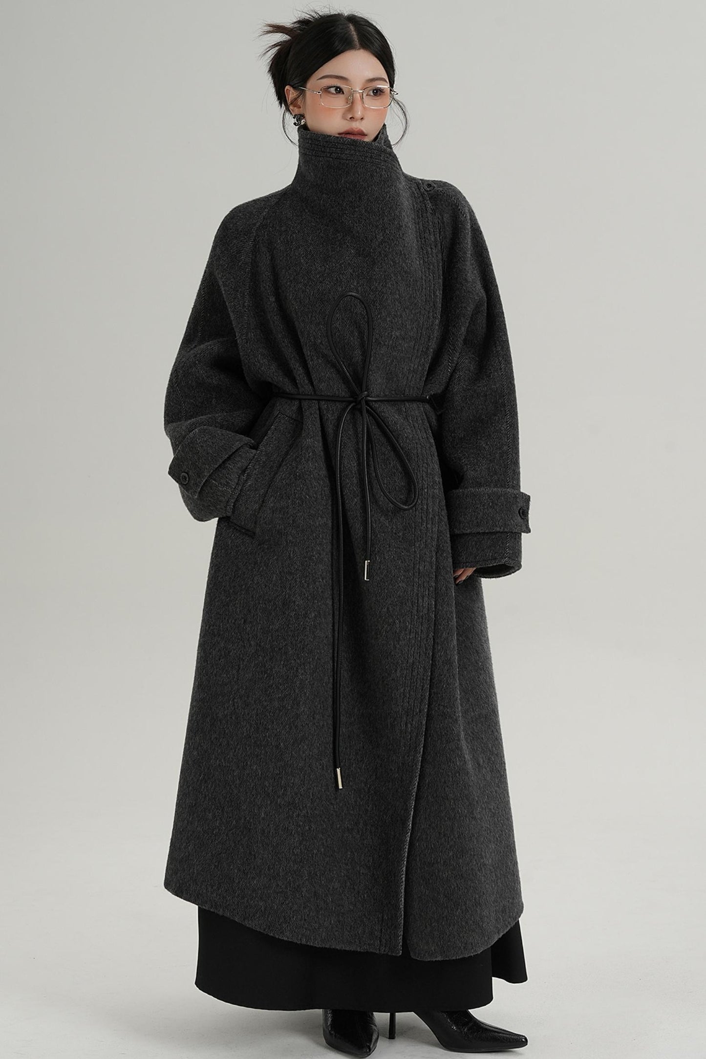 Ultra-High Reversible Wool Coat