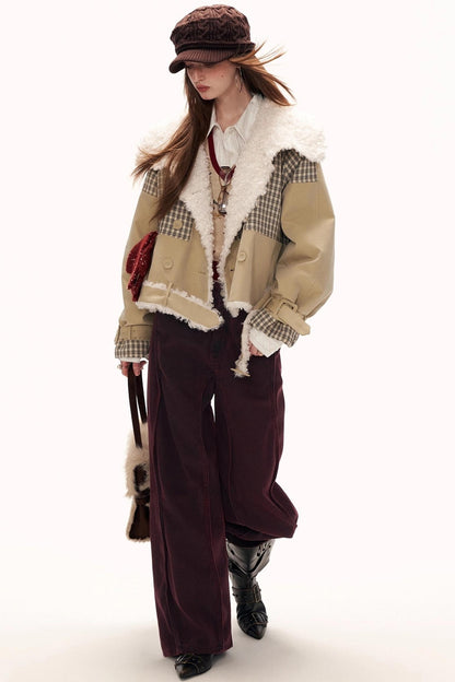 Red Wave Denim Pants