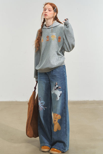 Cute Pet Party Hooded Top