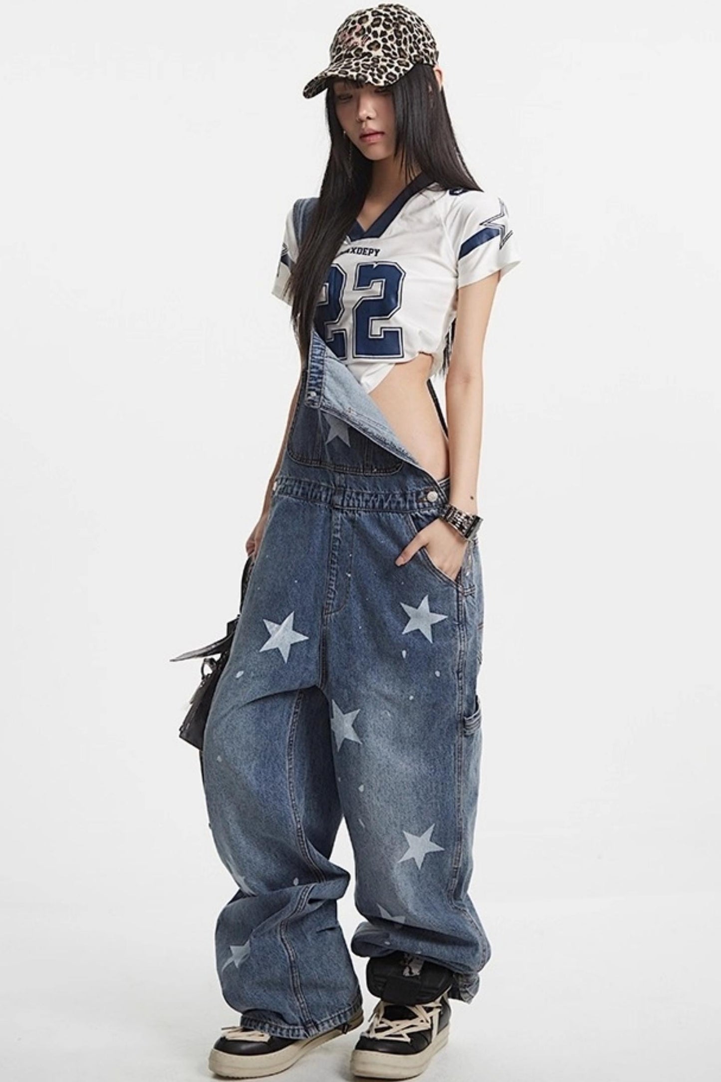 National Denim Bib Pants