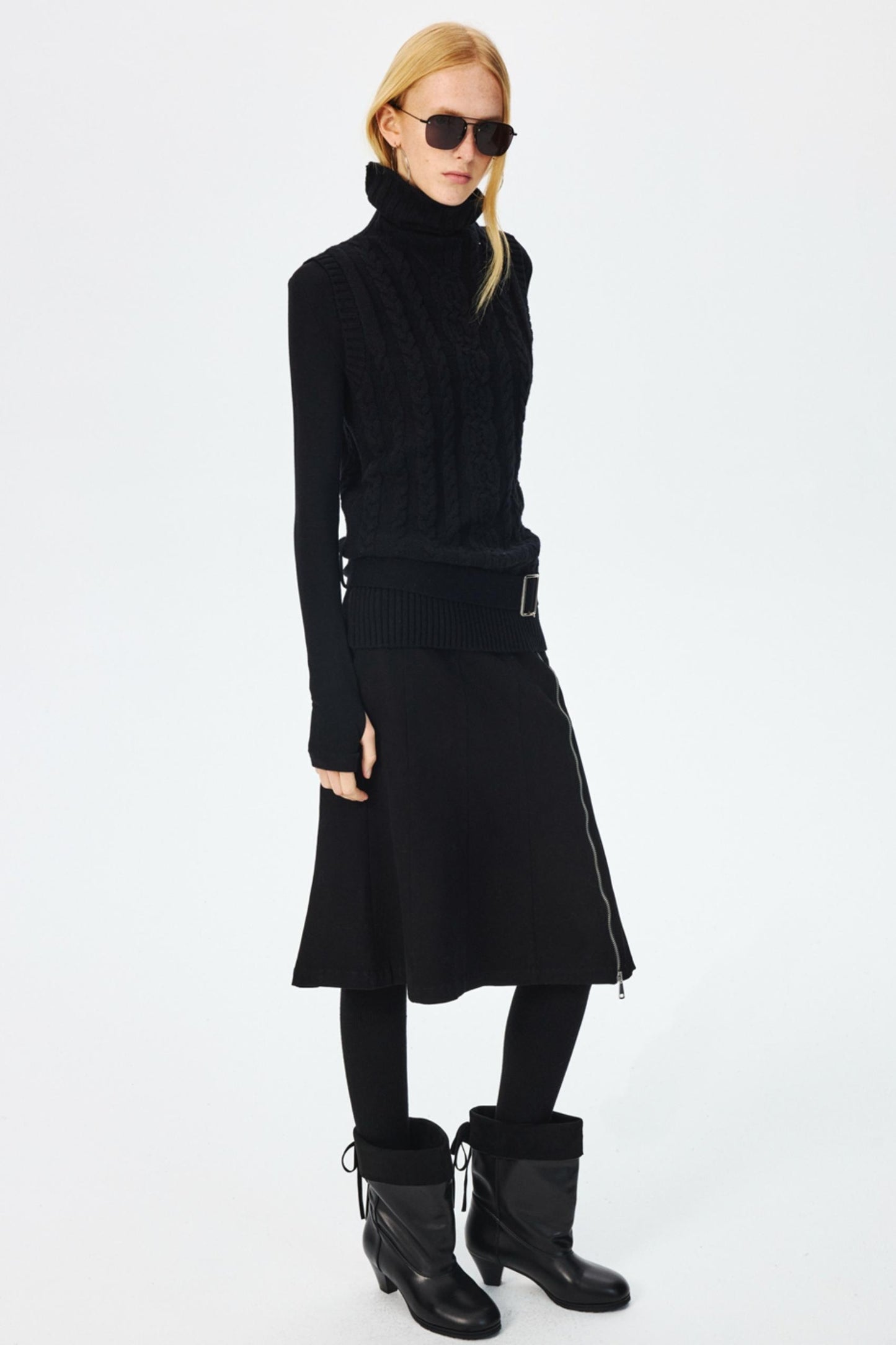 Luxury Merino Wool Turtleneck Top