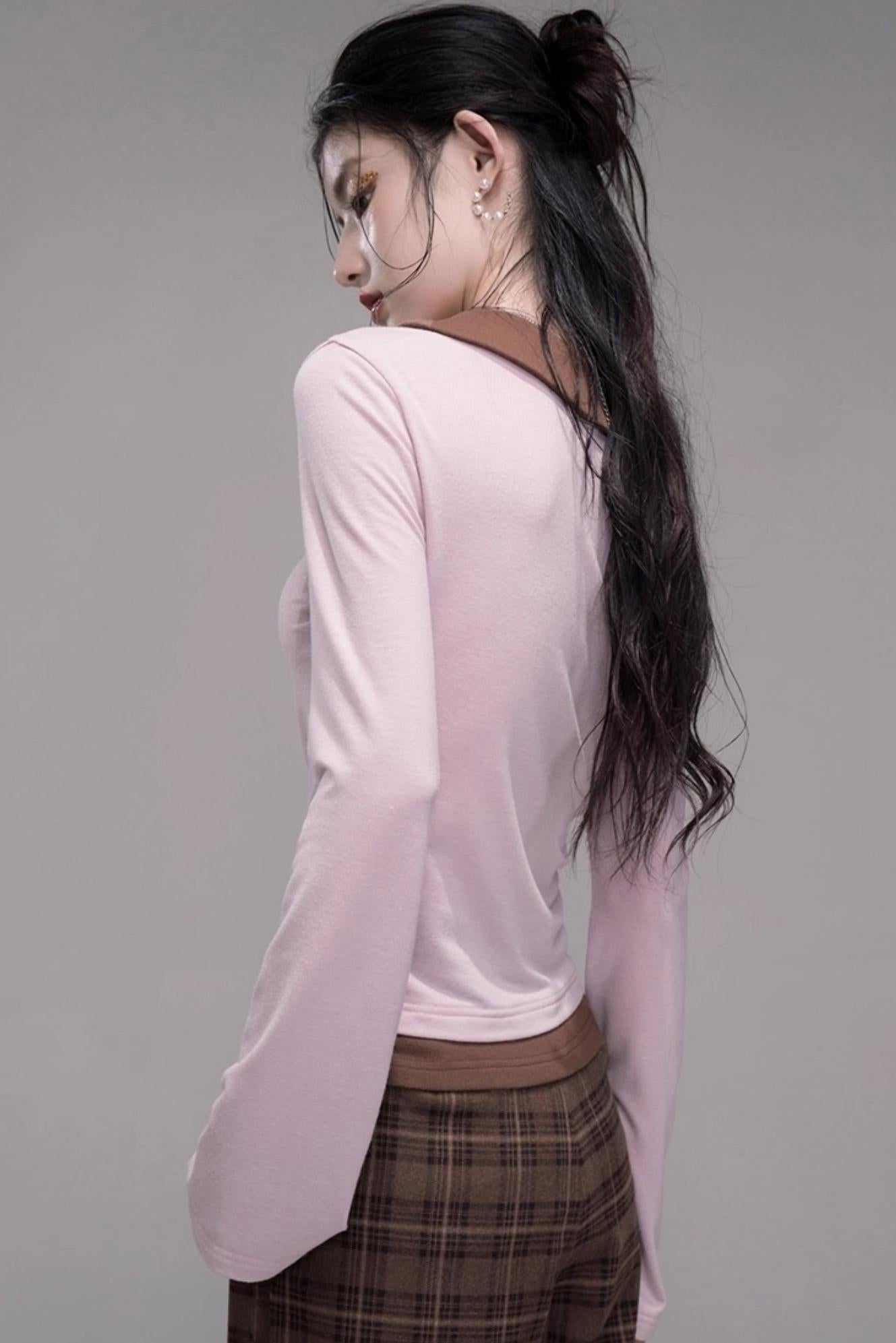 Glutinous Cinnamon Tea Powder Slim Knitwear