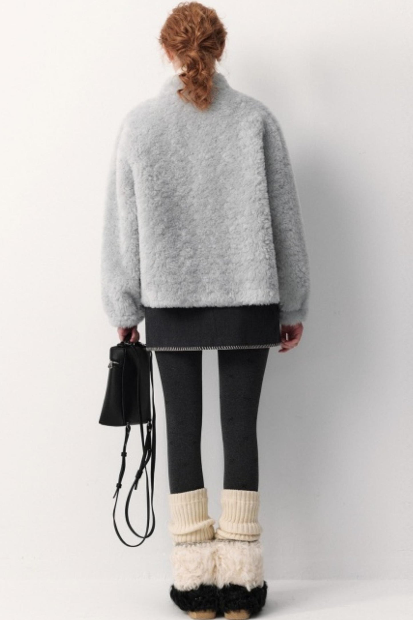 Atmospheric Fleece Shearling Coat