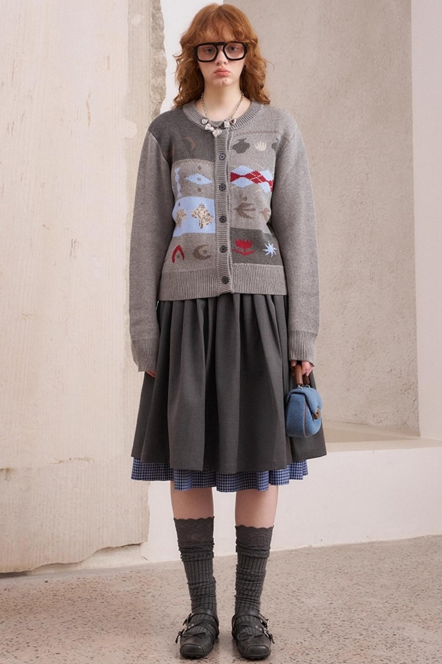 Fair Isle Slim Fit Cardigan