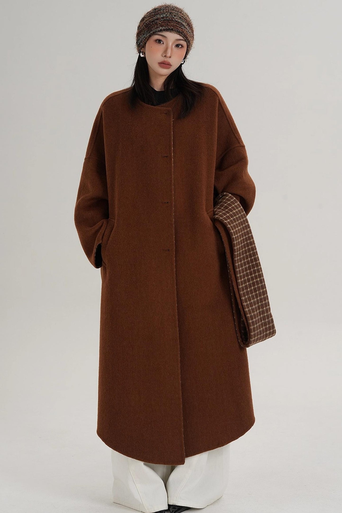 Classic Wool Tweed Coat