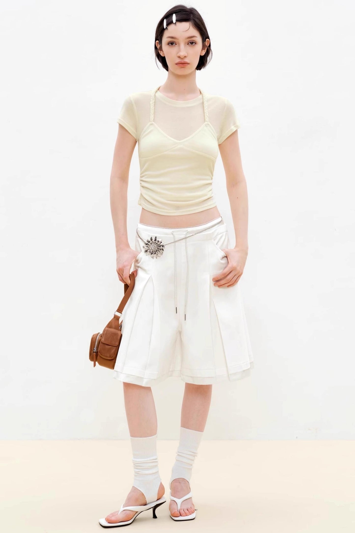 Summer Split Double Waist Pants