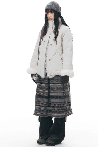 Detachable Fur Collar Cotton Jacket