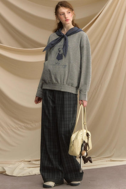 High Waist Straight Pants