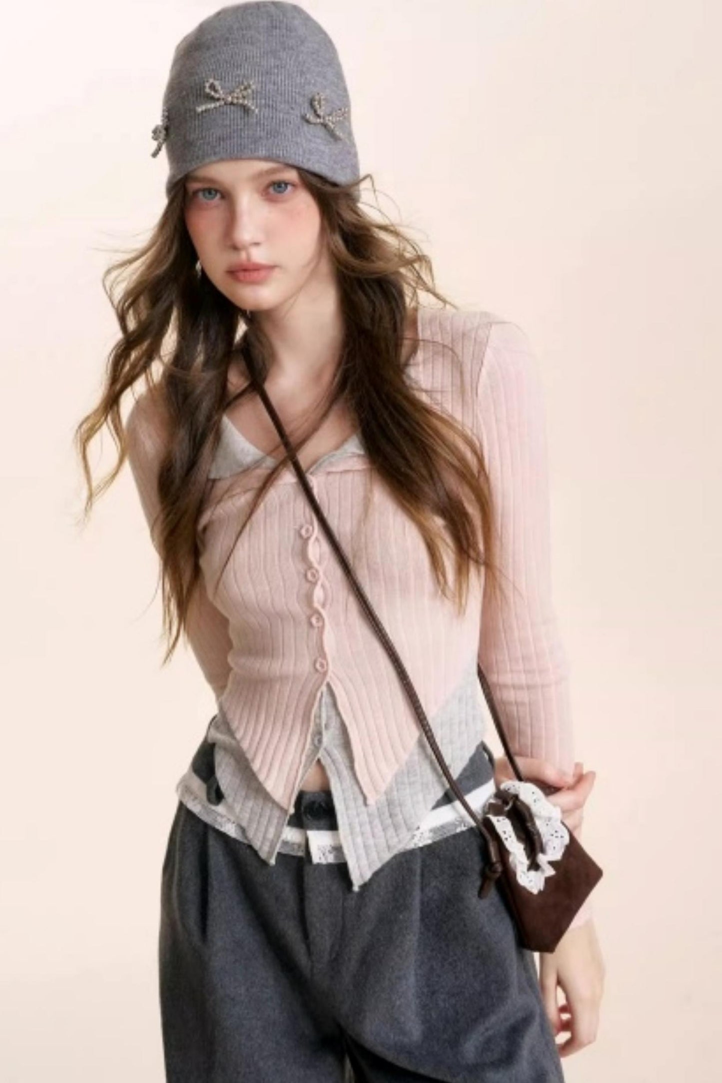 Romantic Wool Blend Cardigan