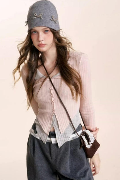 Romantic Wool Blend Cardigan