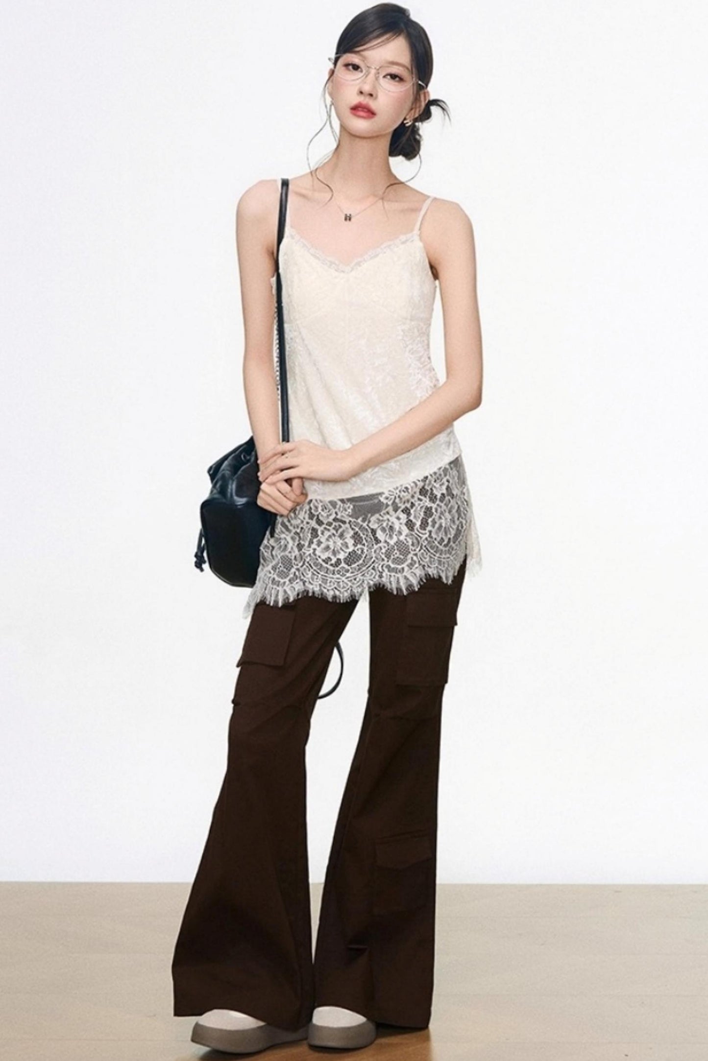 Khaki Leather Jacket Set-Up