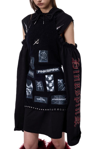 Electric Moon Knitted Apron Sweater