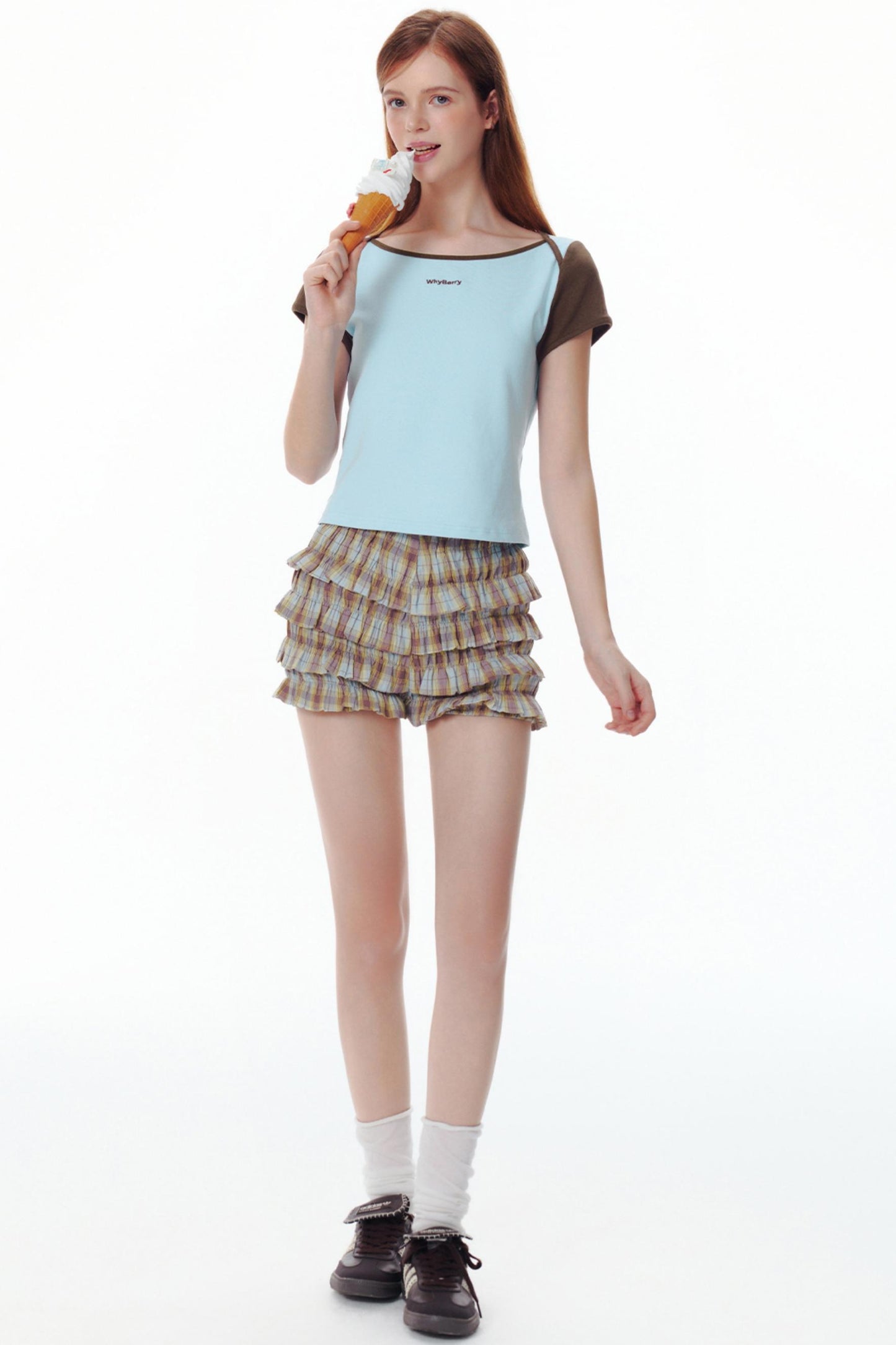 Choco One-Shoulder Tee