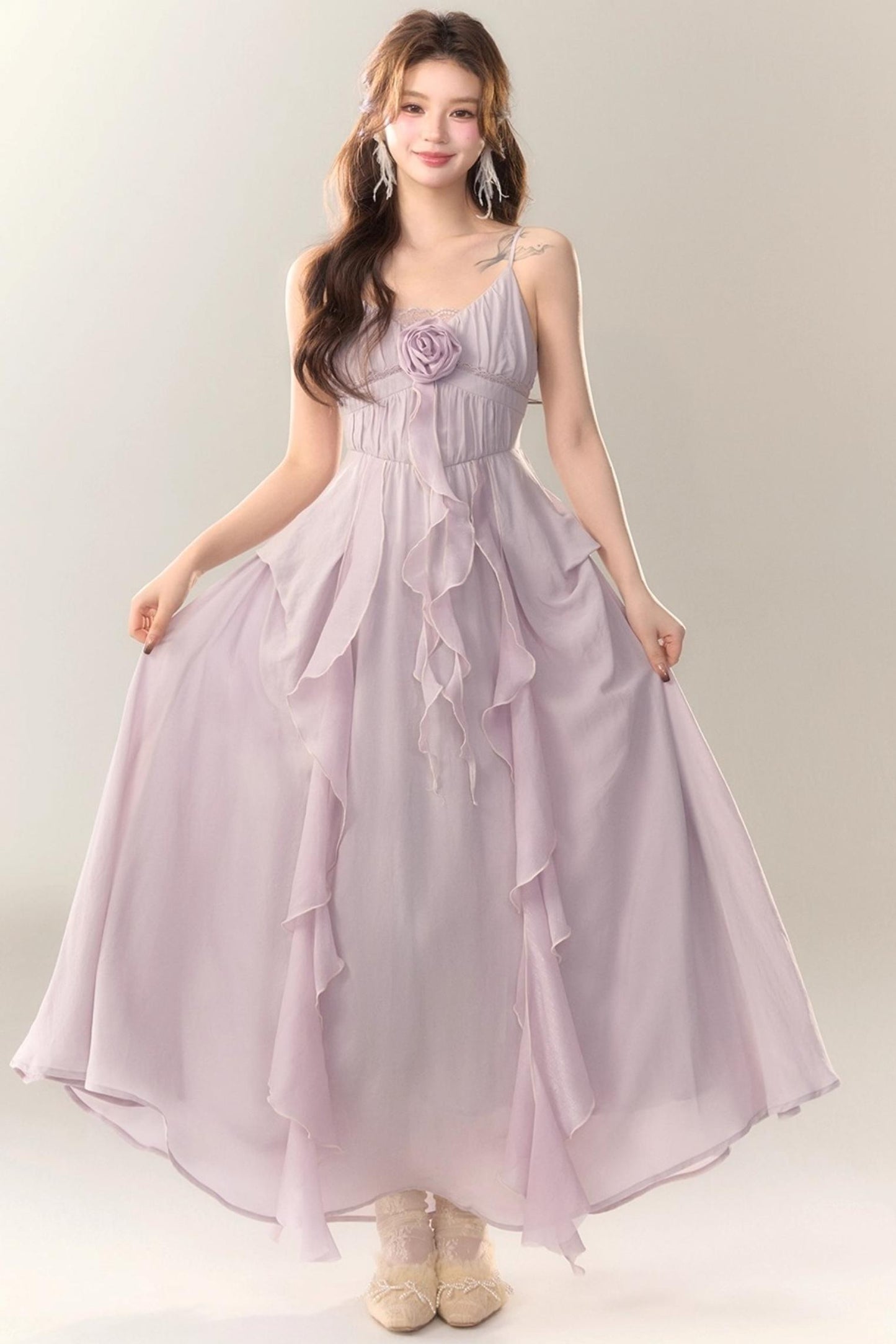 Manta Rose Suspender Dress