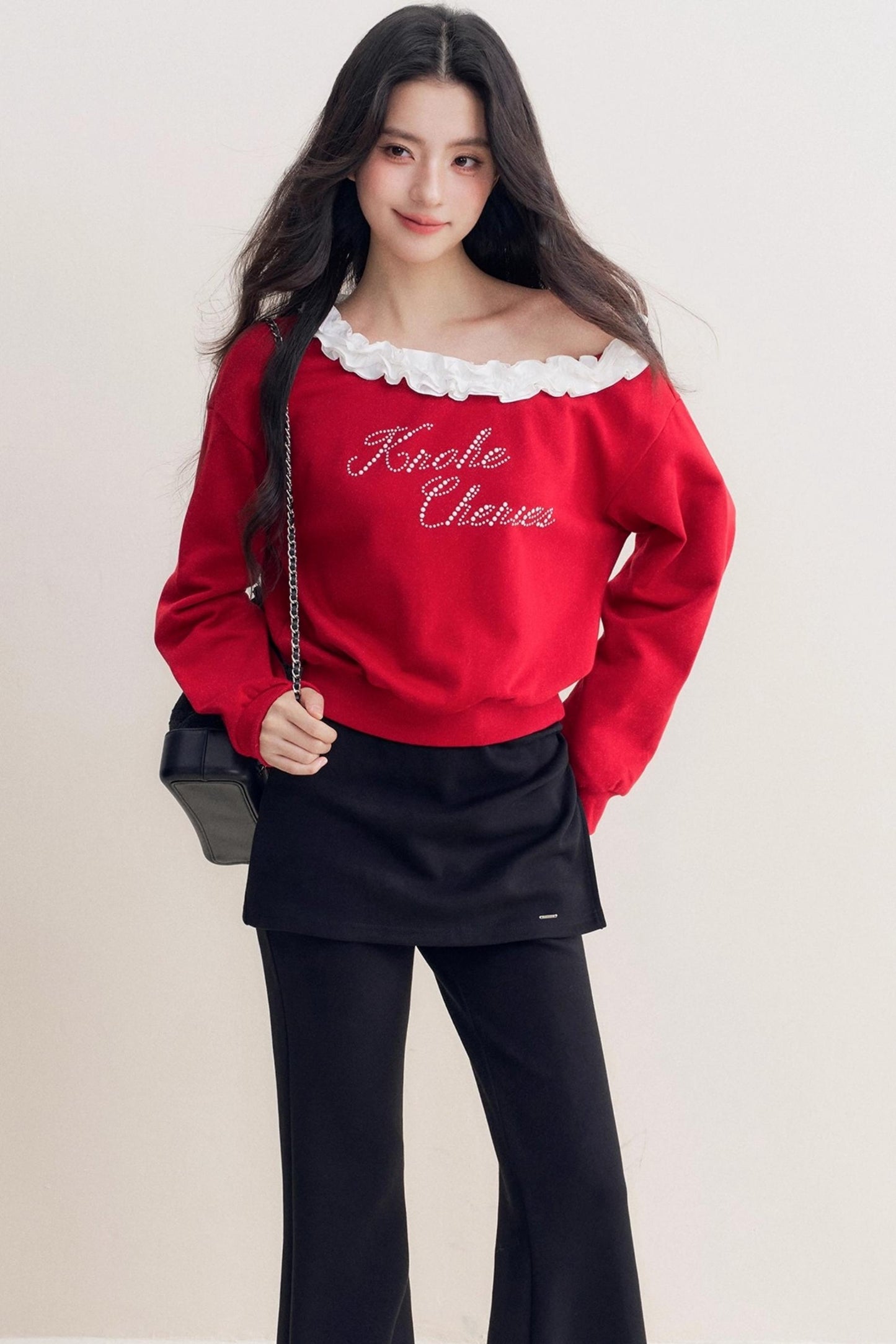 French Heavy Lace Sweatshirt