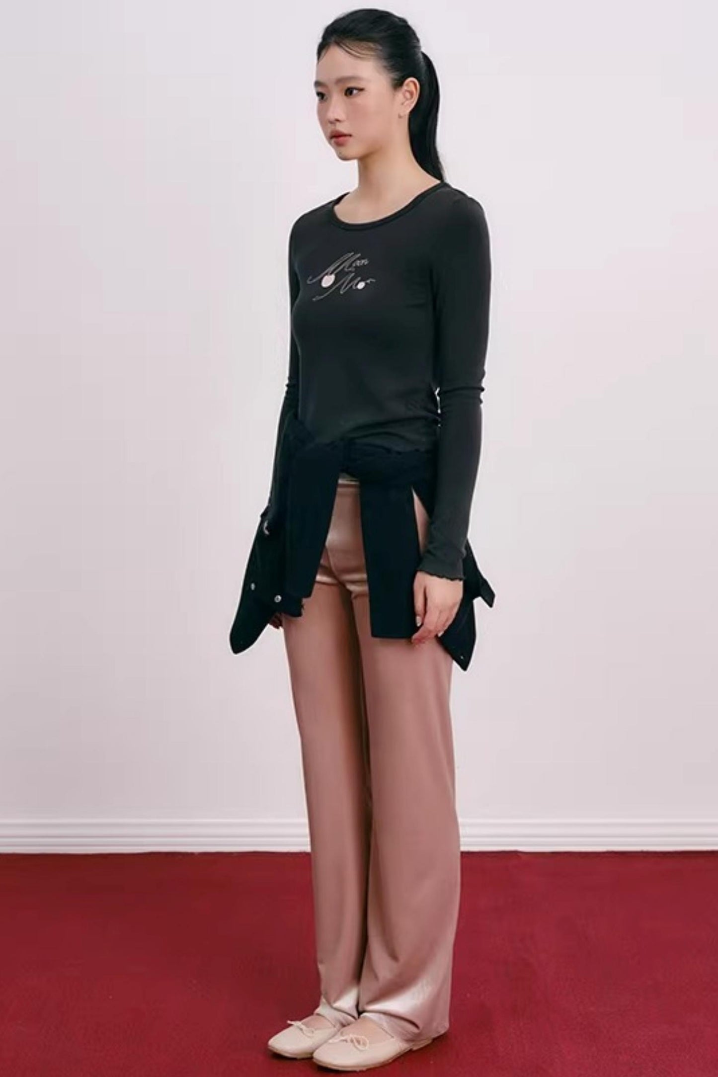 Cherry Print Lyocell Sweater