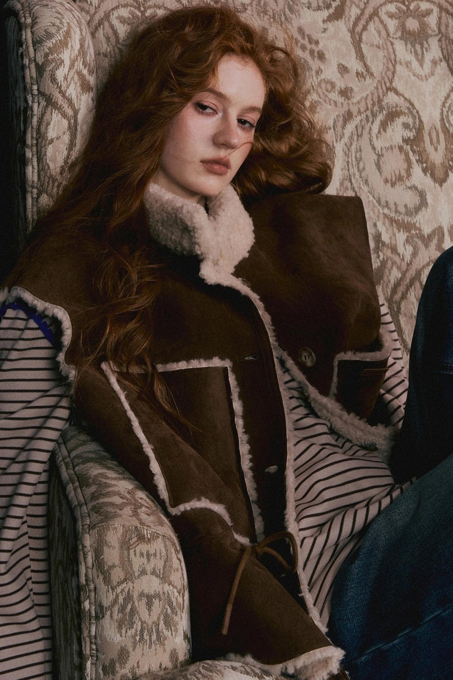 Reversible Fur Suede Vest Jacket