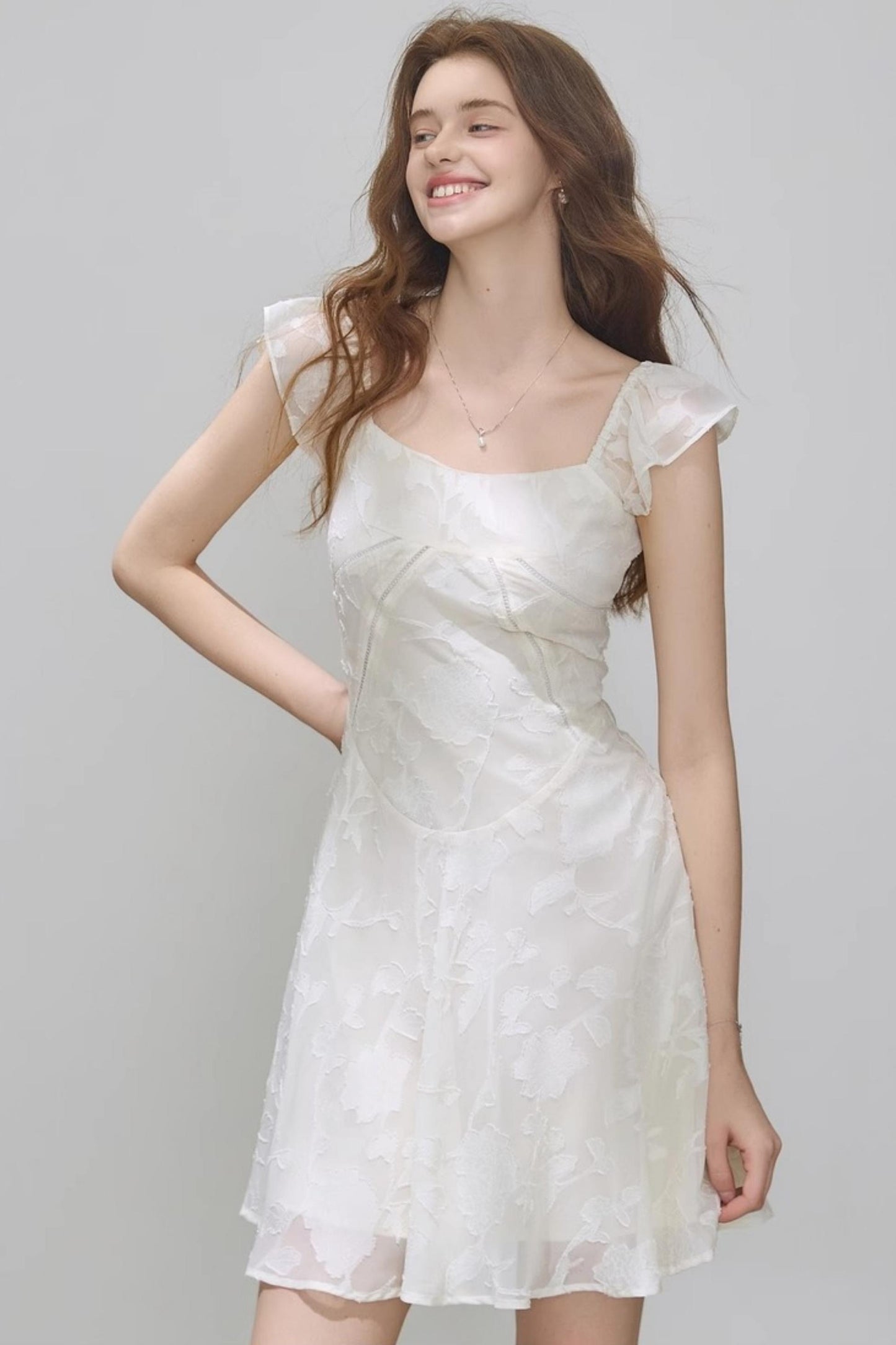 Summer Jacquard Slim Dress