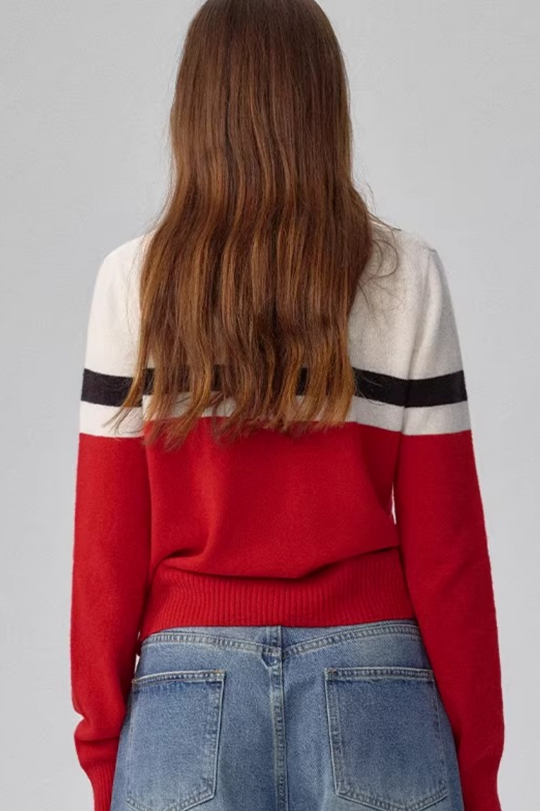 Red Striped Wool Sweater