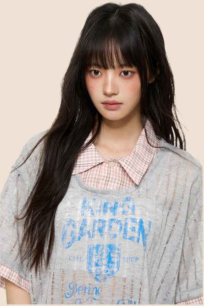 Summer Chic Collared T-Shirt