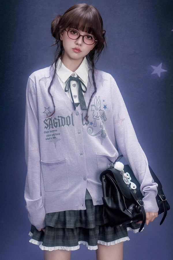 Gray Plaid Cake Dress Set