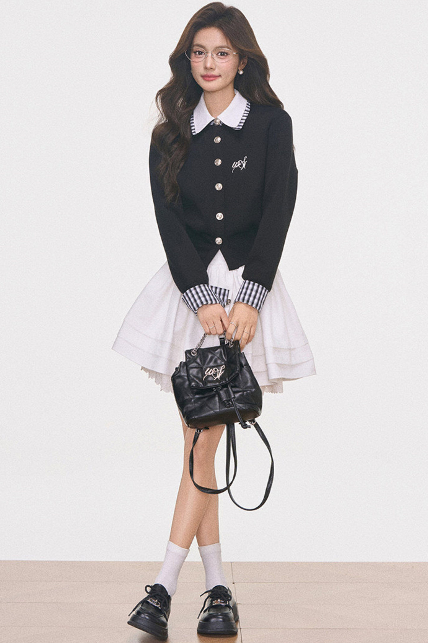 Knitted Cardigan Jacket and Skirt Set-Up