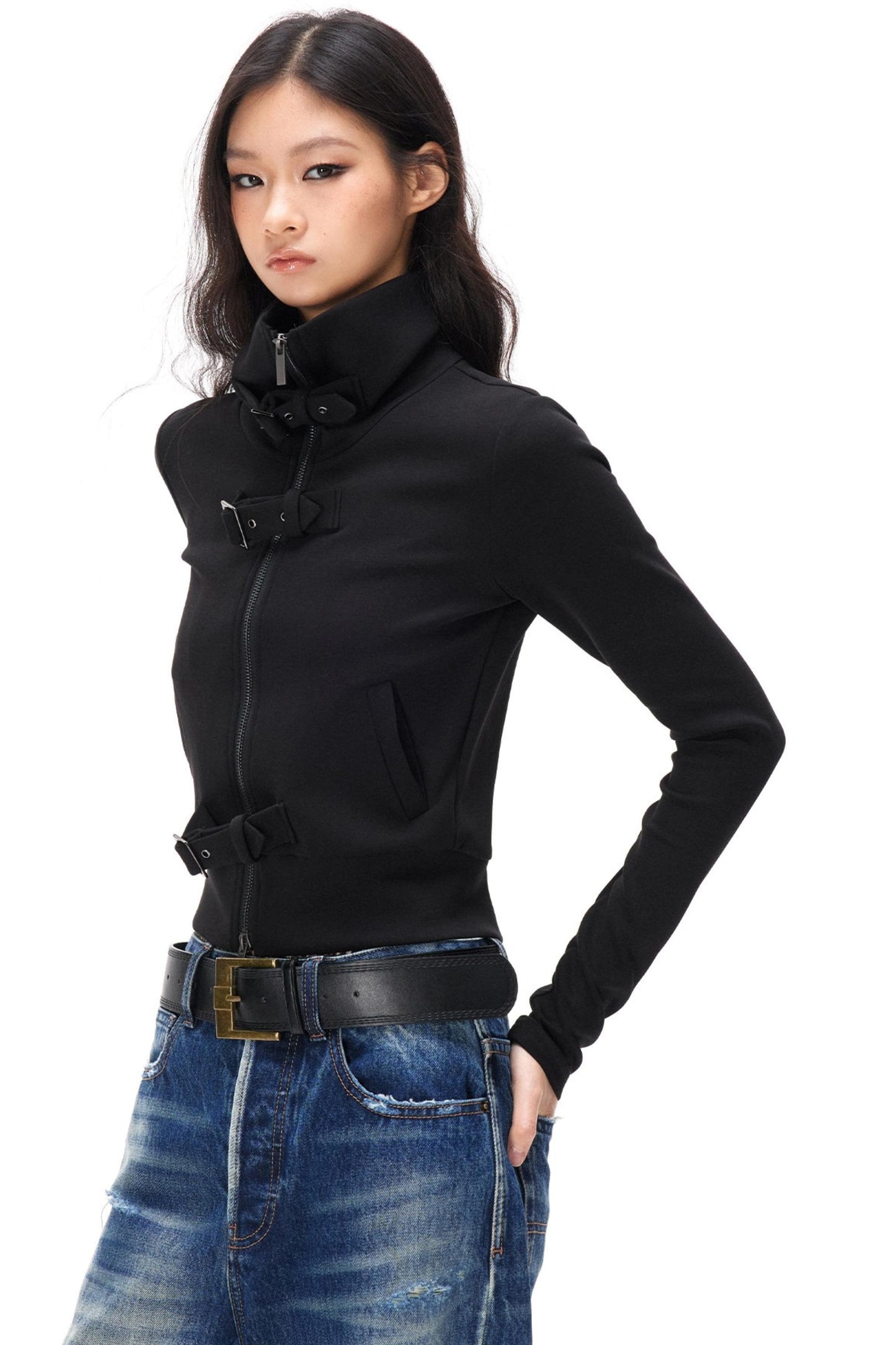 Cyberpunk Double-Zipper Jacket