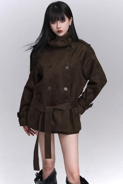 Brown Suede Autumn Jacket