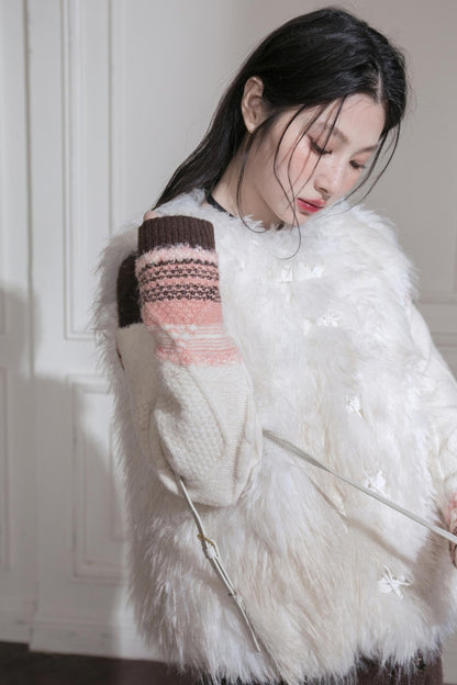 Cedar Milk Eco-Friendly Fur Vest