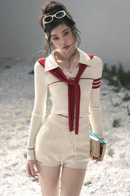 Delhi College Knit Top Set