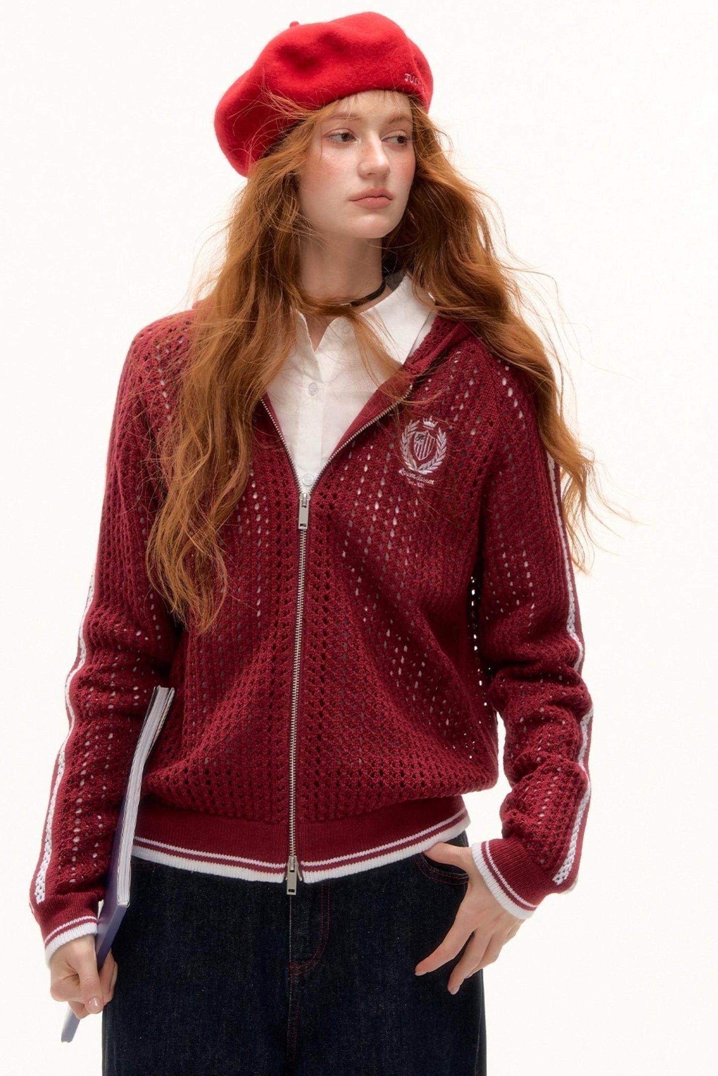 Buttoned Sweater Cardigan Shirt