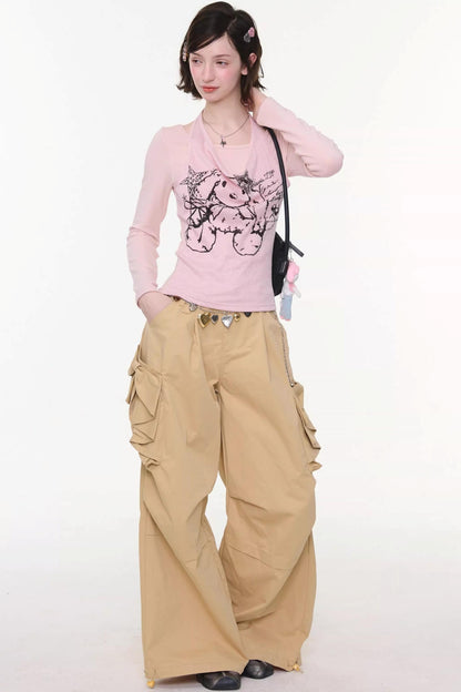 Rabbit Shadow Halter Top