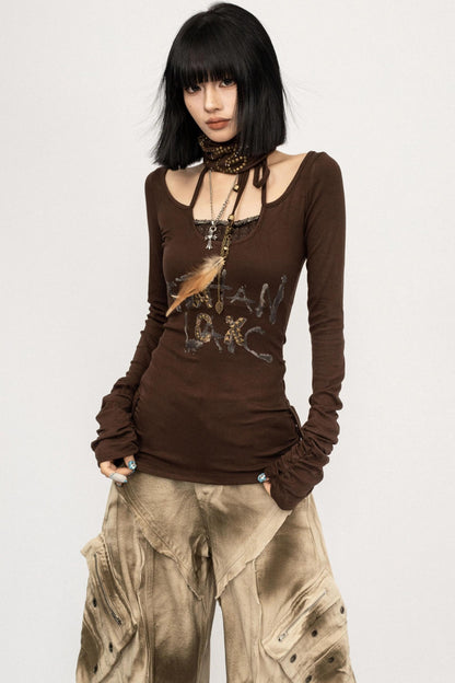 American Girl Long-Sleeved T-Shirt