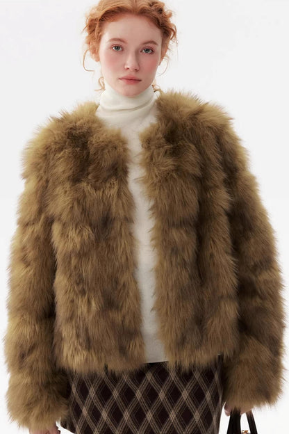Pine-Soft Velvet Fur Coat