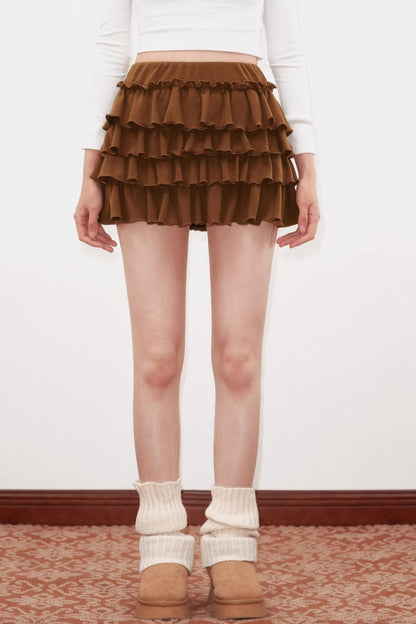 Cashmere Lace Layered Skirt