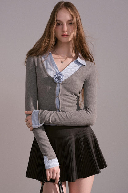 Luxury V-Neck Sweater Top