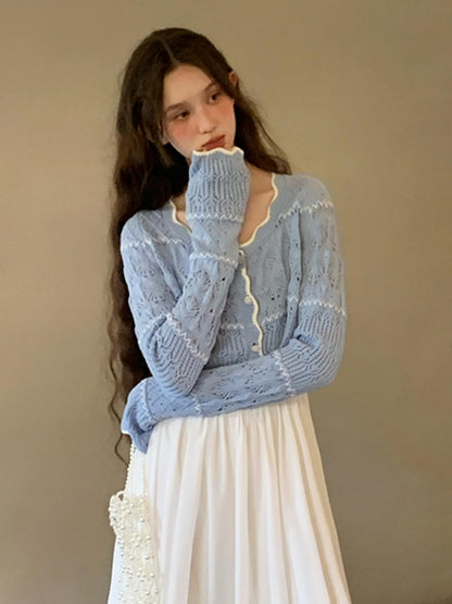 French Slouchy Knitted Cardigan