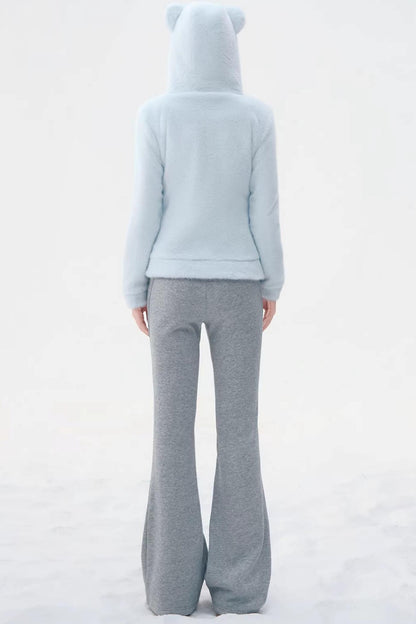 Sky Blue Teddy Bear Jacket Set-Up