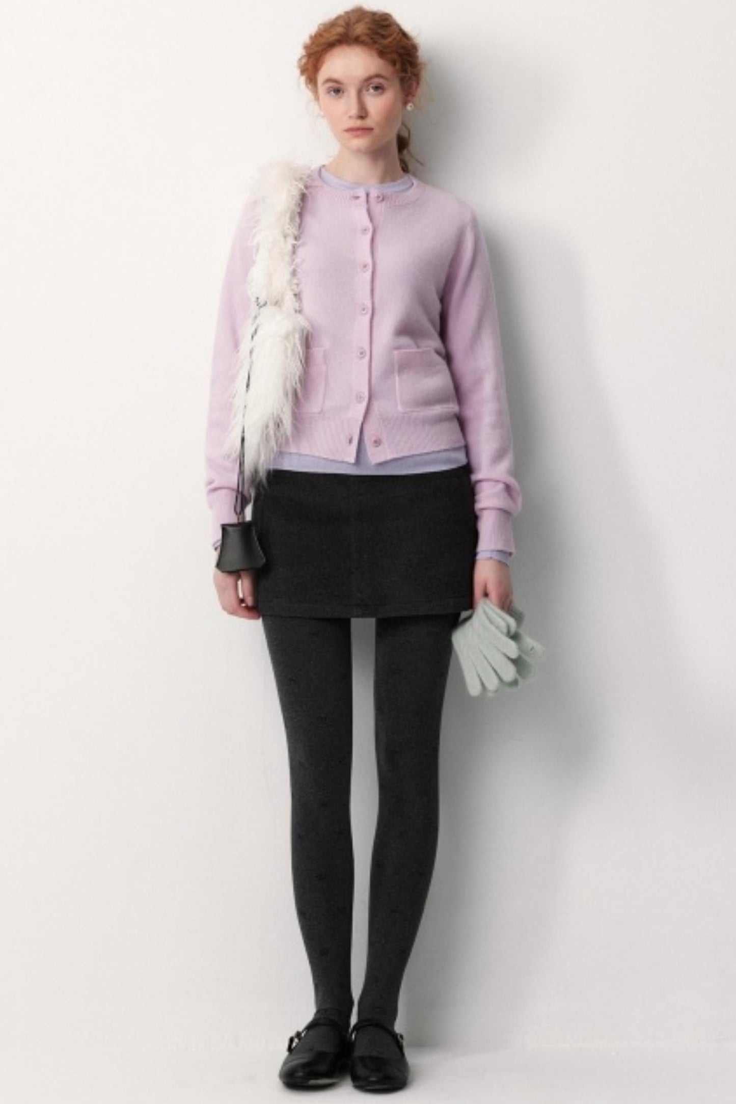 Merino Wool Ribbed Cardigan