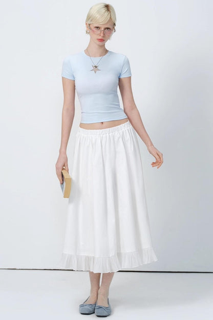 High-Waist A-Line Skirt