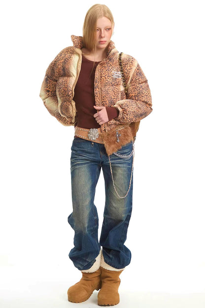 Retro Leopard Cotton Jacket
