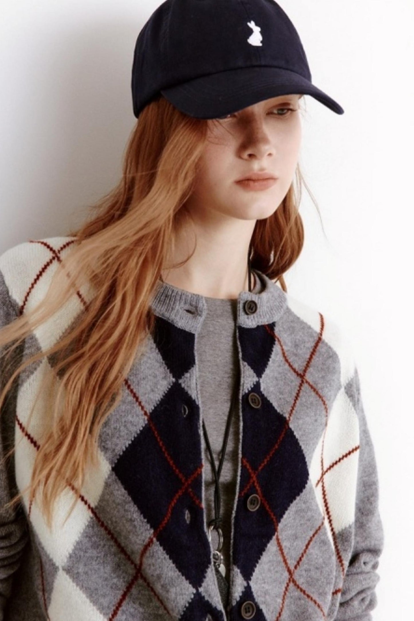 Velvet Diamond Crew Neck Cardigan