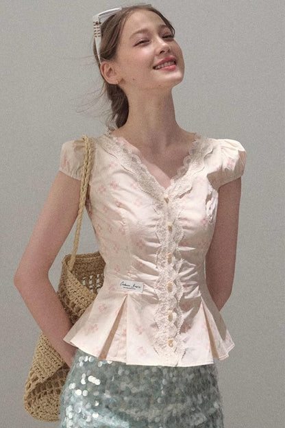 Dual-Color Sequin A-Line Mini Skirt