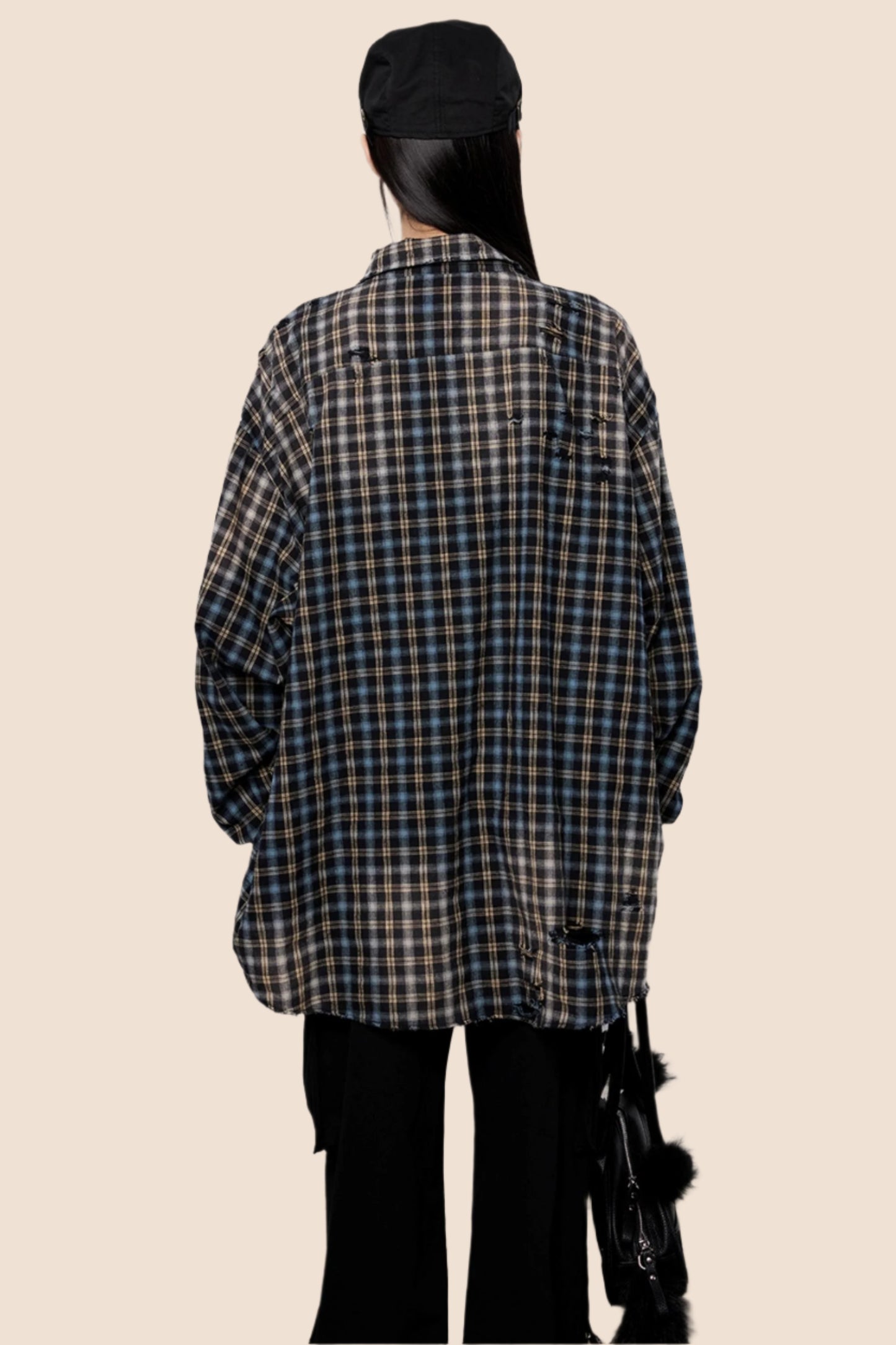 Plaid Gradient Retro Check Shirt