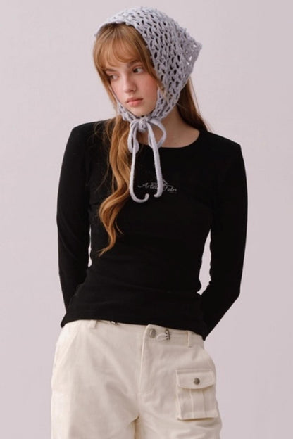 Hand-Crocheted Wool Blend Scarf