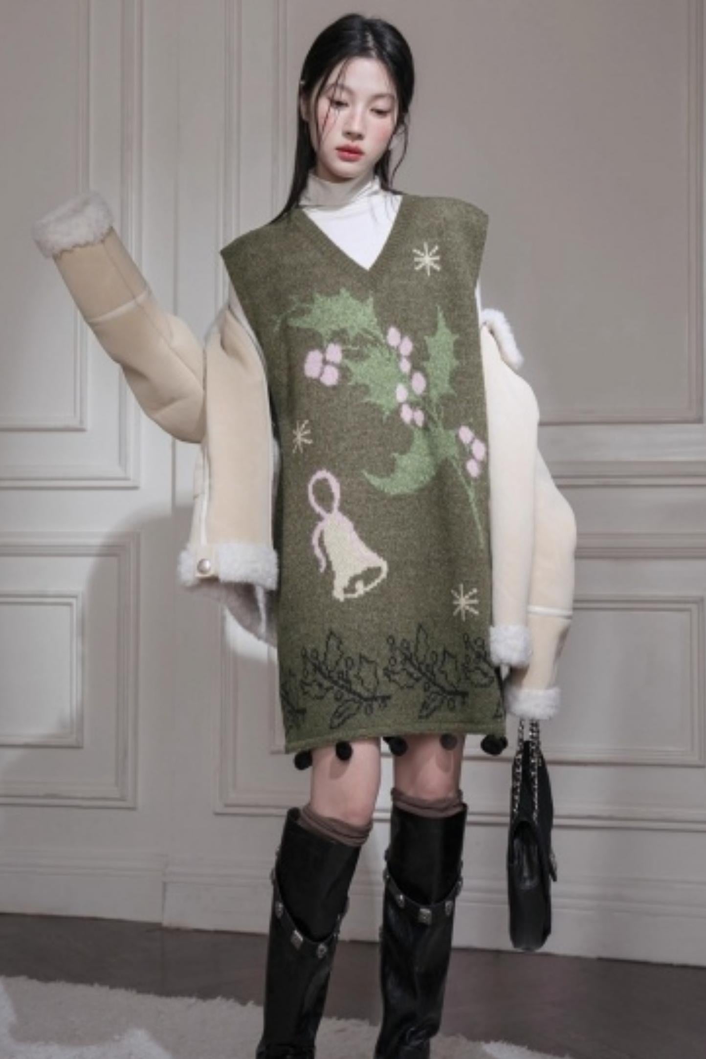 Pine Needle Knit Dress